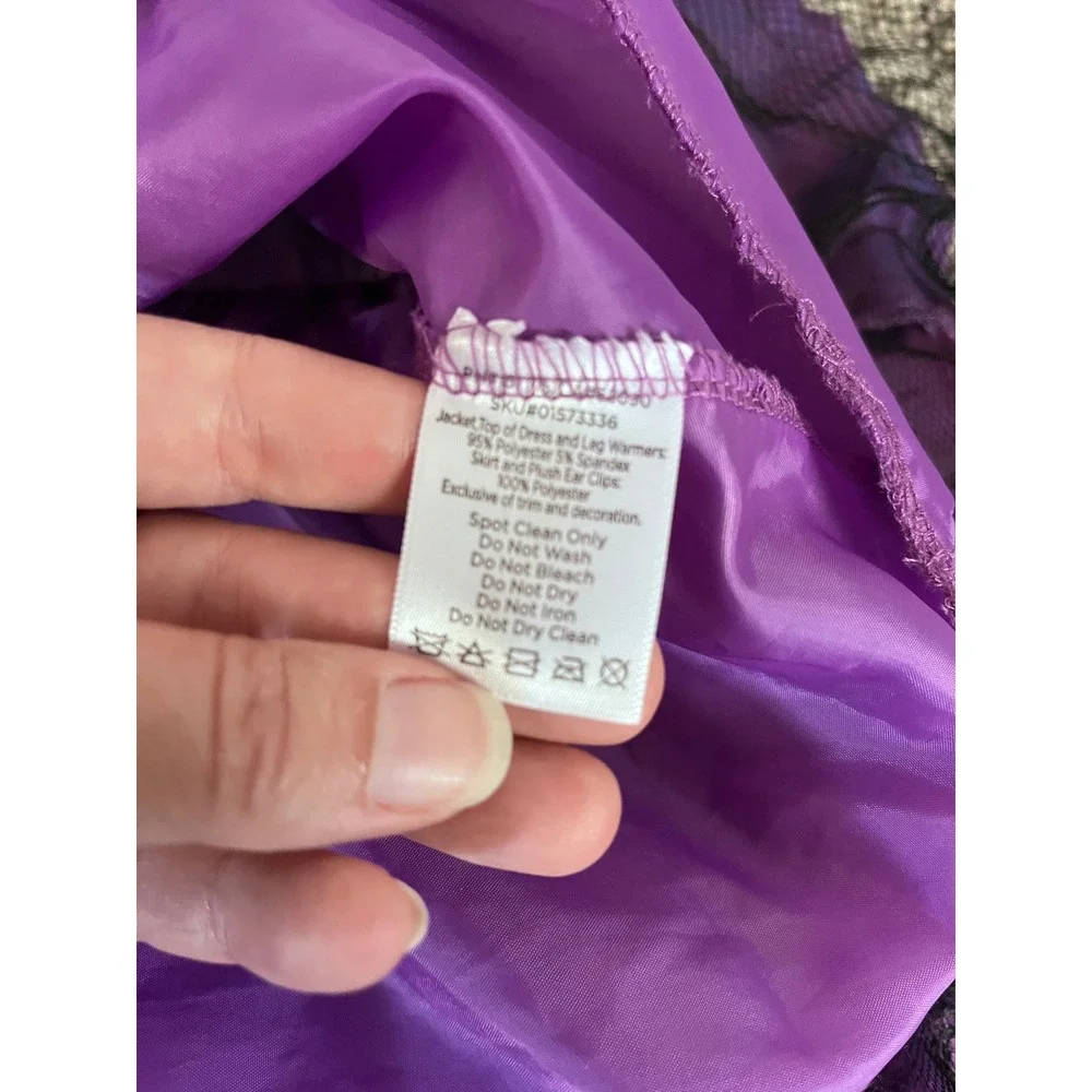 Monster High Clawdeen Wolf Costume Pink Zebra Purple Metallic Small 01573336 - Picture 7 of 7